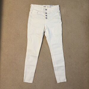 Old Navy Women's White Skinny Jeans